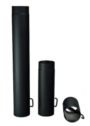 Kovo KRAUS roura s klapkou průměr 180x500 mm; černá