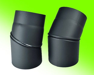 Kovo KRAUS Kouřovod koleno stavitelné ø200mm/0-45°;1,5 mm, černé