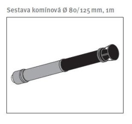 Odkouření PROTHERM Sestava komínová Ø 80/125 mm, 1m 